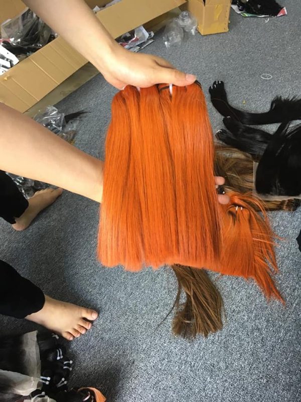 Bone Straight Orange color