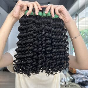 Deep curly bulk hair 16inch