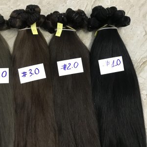 Alternative view of machine weft hair , color hair