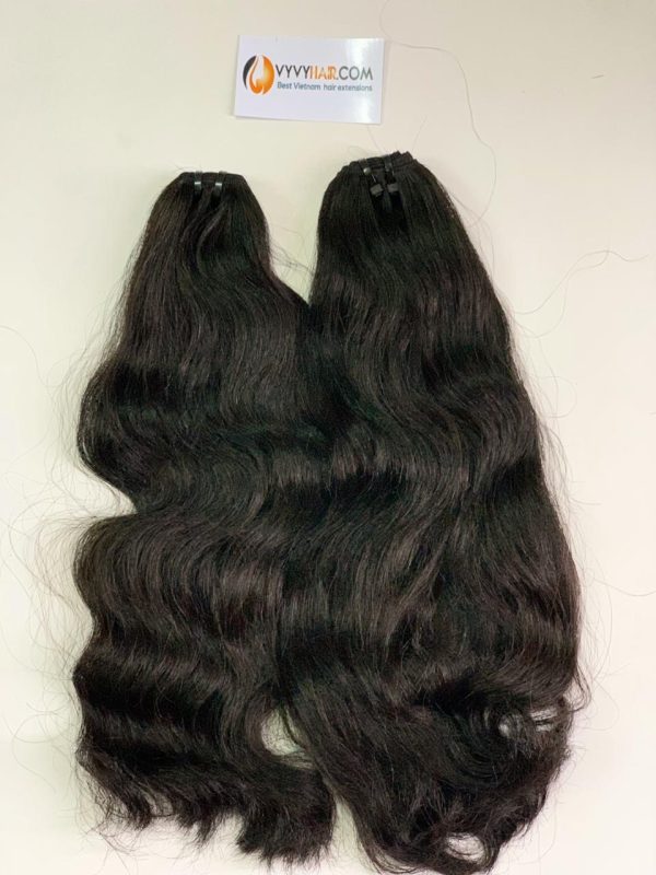 Natural wavy hair