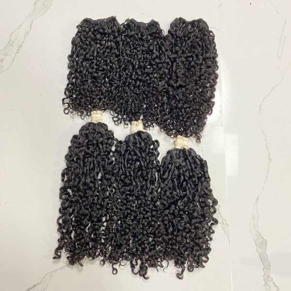 Burmes Curly Vietnamese Hair 8” to 40" Size Available - Image 2