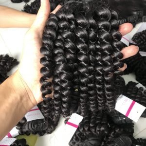 Alternative view of Curly weft hair 16inch