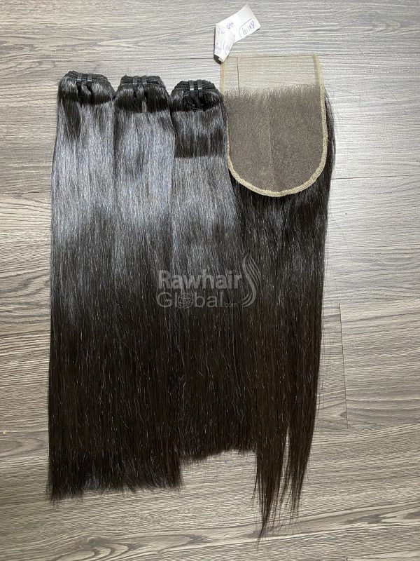 Bone straight Human hair Weft bundles - Image 2