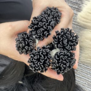 Keratin U-Tip 100pcs per Bundle Natural straight natural black