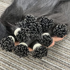 Alternative view of Keratin U-Tip 100pcs per Bundle Natural straight natural black