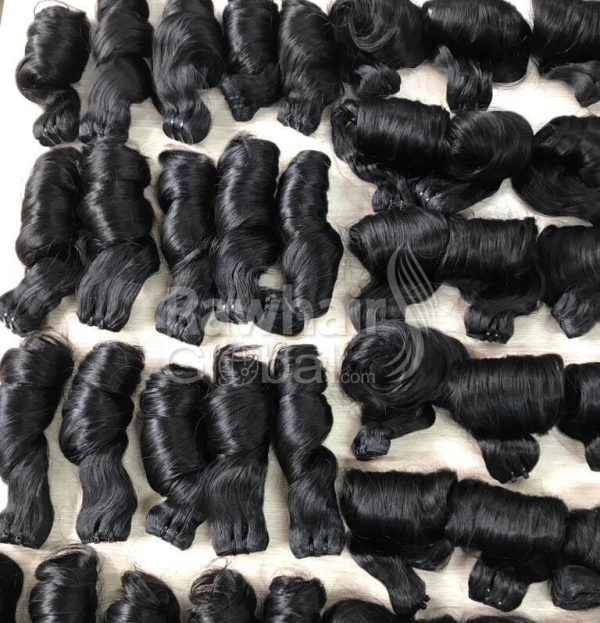 Spring Curly Machine Double Wefted Hair Bundles
