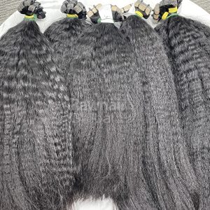 Alternative view of Kinky Straight Tape ins extensions