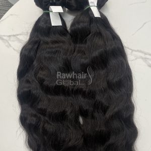 Alternative view of Natural wavy Double Weft machine Bundles