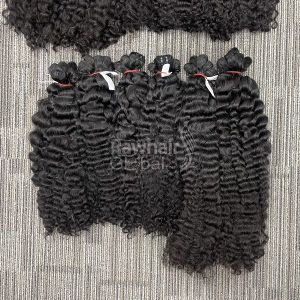 Natural wavy Double Weft machine Bundles - Image 5