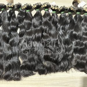 Alternative view of Tape ins extension Natural Wavy Raw Hair
