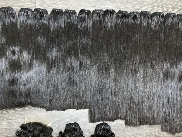 Natural straight Vietnamese Human hair Weft - Image 2