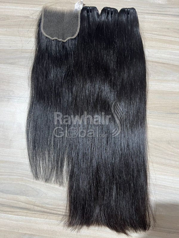 Natural straight Vietnamese Human hair Weft - Image 3