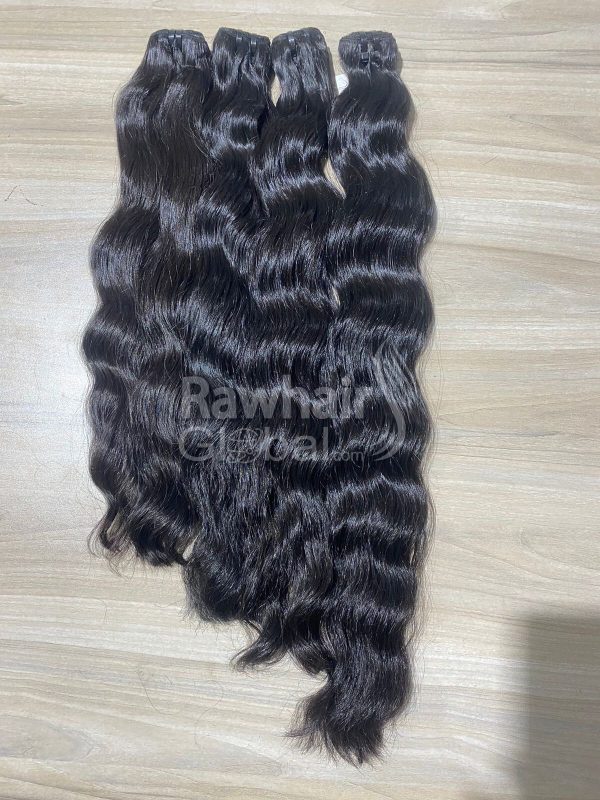 Natural wavy Double Weft machine Bundles - Image 7