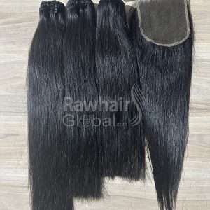 Natural straight Vietnamese Human hair Weft