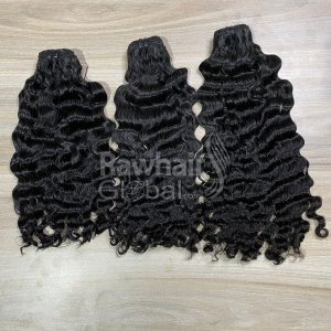 Water wavy Weft bundles