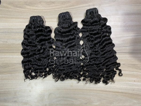 Water wavy Weft bundles