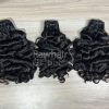 Burmese curly Double wefted Bundles and Closure