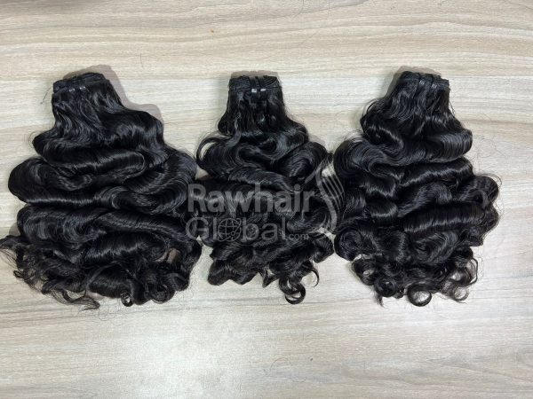 Burmese curly Double wefted Bundles and Closure