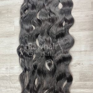 Natural Wavy 26" Double Drawn Single Wefted Hair
