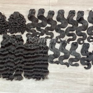 Alternative view of Wavy and Curly Hair Human Hair