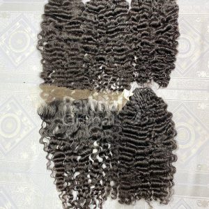 Burmese Curly Double Machine Wefted Bundles