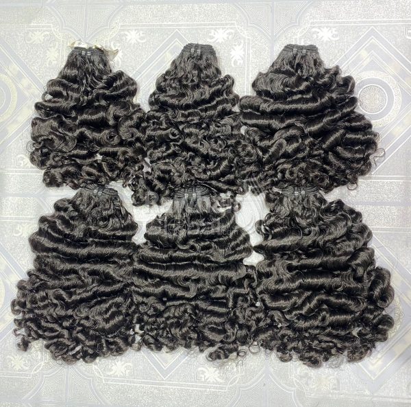 Burmese Curly 18" Set 3 Bundles and 1 Closure 5x5 HD Lace - Image 4