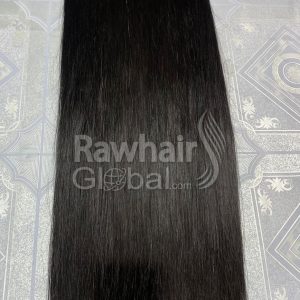 4 Bundles 28" Bone Straight Super Double Drawn Double Wefted
