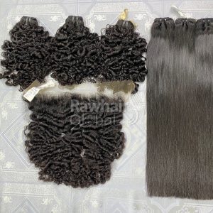 Burmese curly and Straight Human Hair