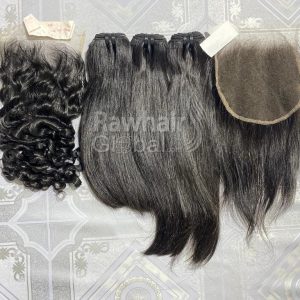 Burmese curly and Straight Human Hair