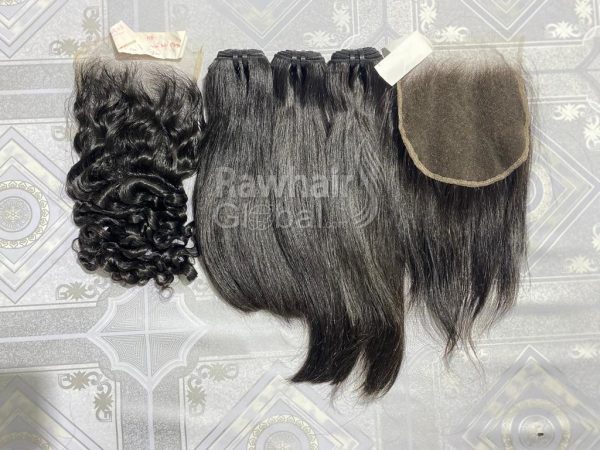 Burmese curly and Straight Human Hair
