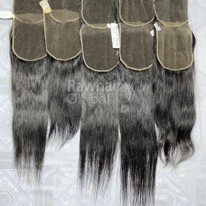 Closure 5x5 Brown Lace Raw Unprocessed Straight Human Hair