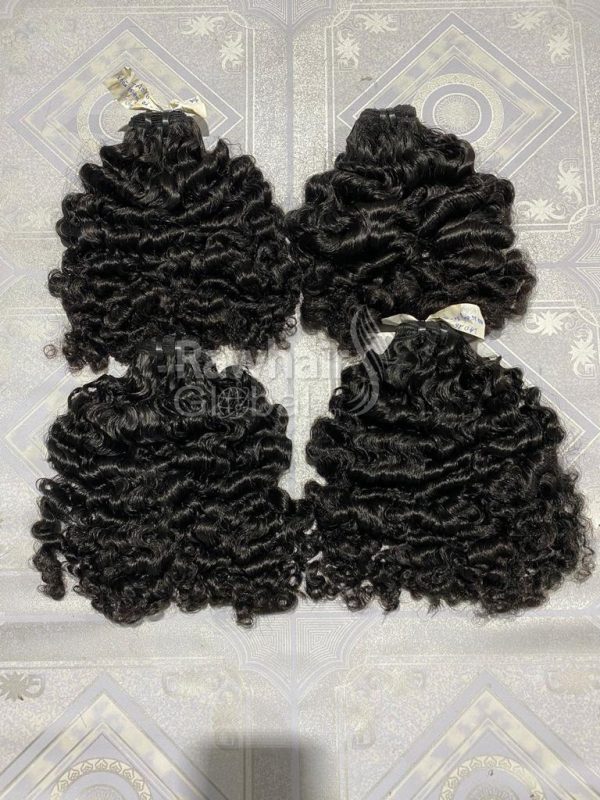 4 bundles Burmese Curly Super Double Drawn