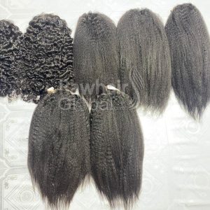 Alternative view of Wig Burmese Curly And Kinky Straight 300 gram per unit