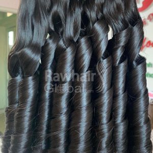 Bouncy Curly Natural color Super Double Drawn