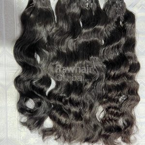 Natural wavy Vietnamese human hair 4 bundles