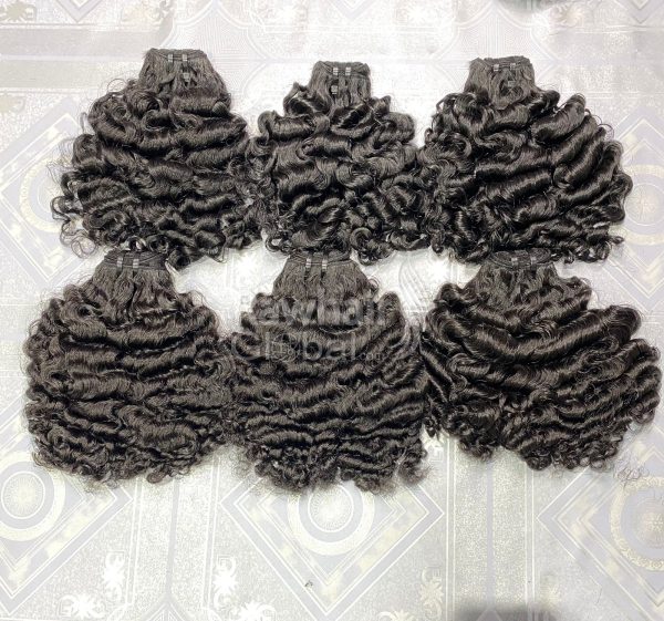 Burmese Curly 18" Set 3 Bundles and 1 Closure 5x5 HD Lace - Image 3